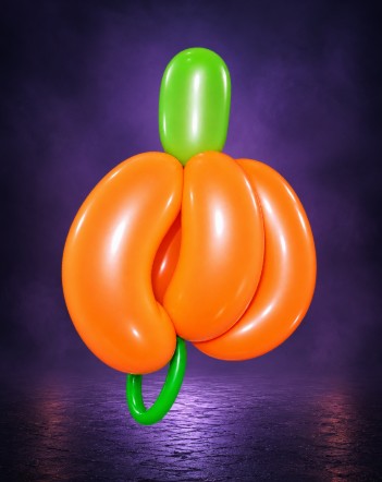 Fall pumpkin balloon