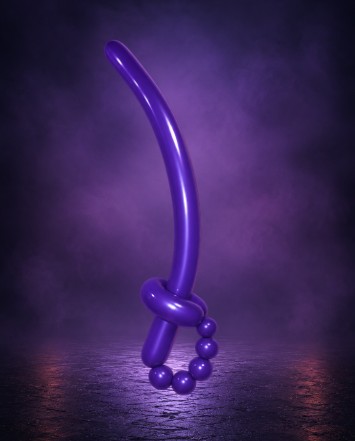 Purple sword balloon